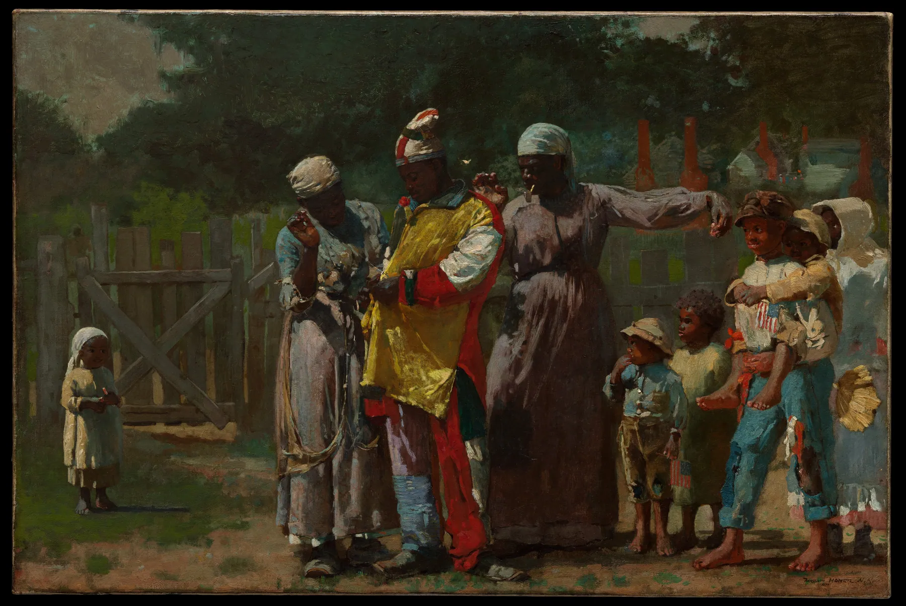 Vistiéndose para el carnaval, de Winslow Homer
