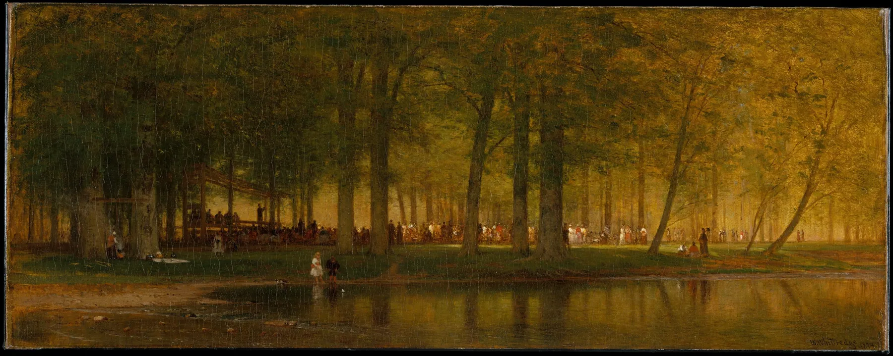 La reunión en el campamento, de Worthington Whittredge
