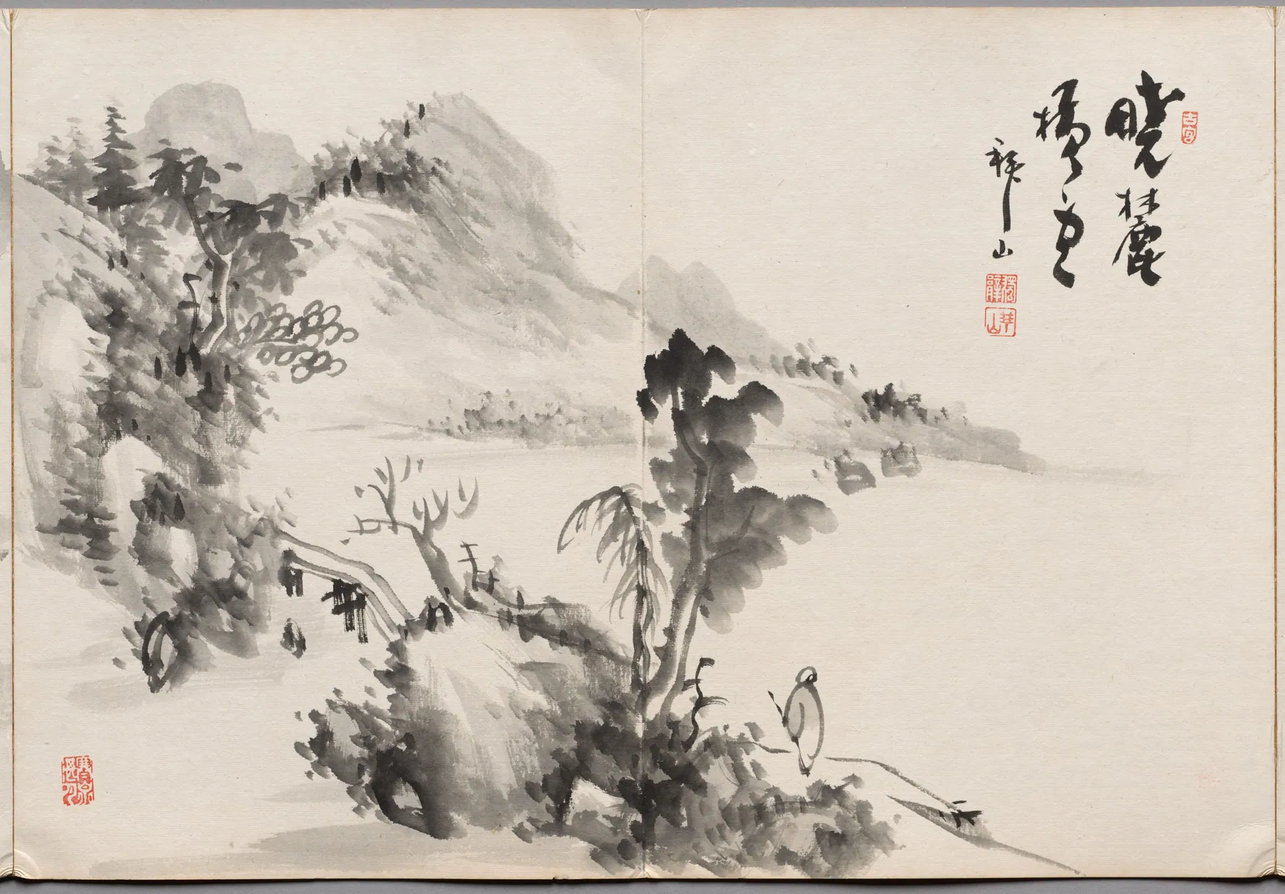 Pintura tres del álbum de pinturas de Haizan, de Yoshitsugu Haizan