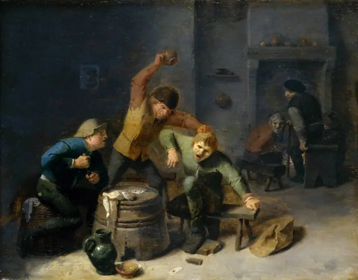 Peleas de campesinos, Adriaen Brouwer
