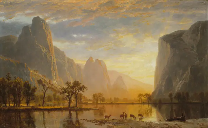 El domo, Valle de Yosemite, Albert Bierstadt