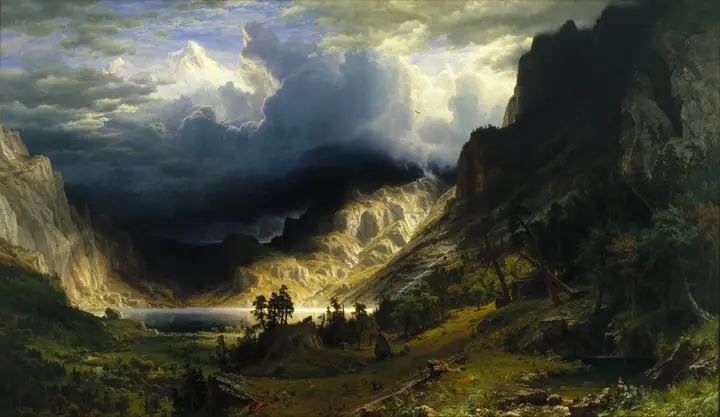Luz de tormenta en el valle, Albert Bierstadt