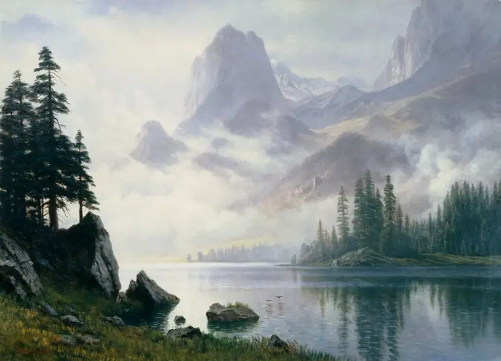 Valle en la niebla, Albert Bierstadt