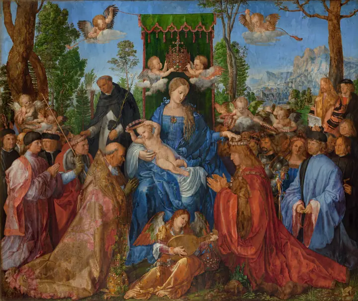 La fiesta del Rosario, Alberto Durero