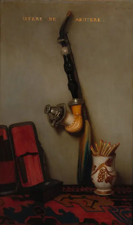 Bodegón con pipa y cerillas, Alexandre-Gabriel Decamps