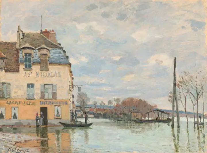 Inundación en Port-Marly, Alfred Sisley