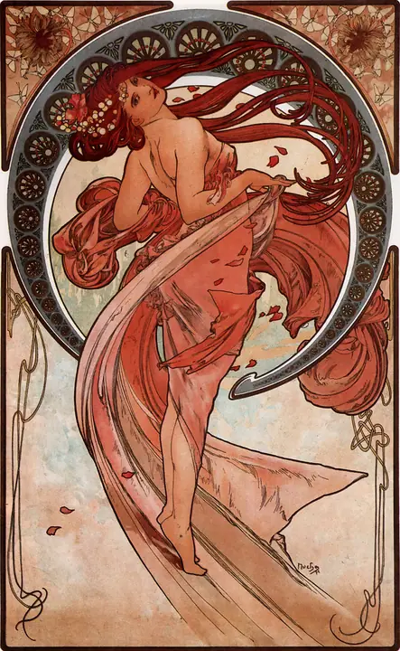 La Danza, Alphonse Mucha