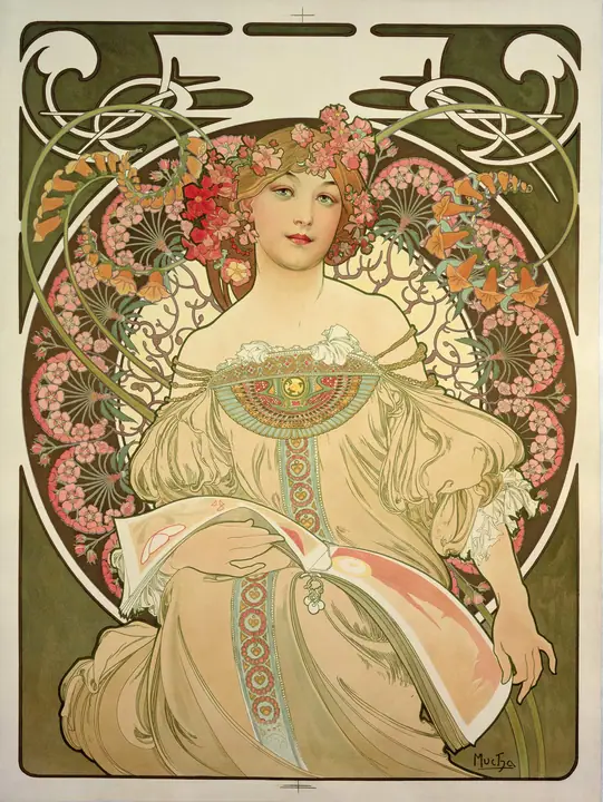 Reverie, Alphonse Mucha
