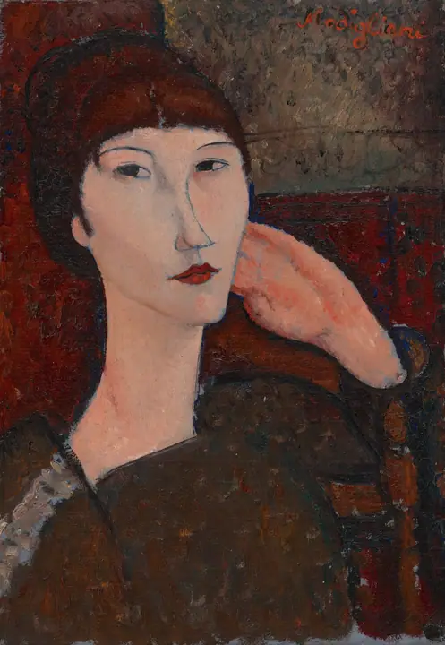 Adrienne (Mujer con flequillo), Amedeo Modigliani