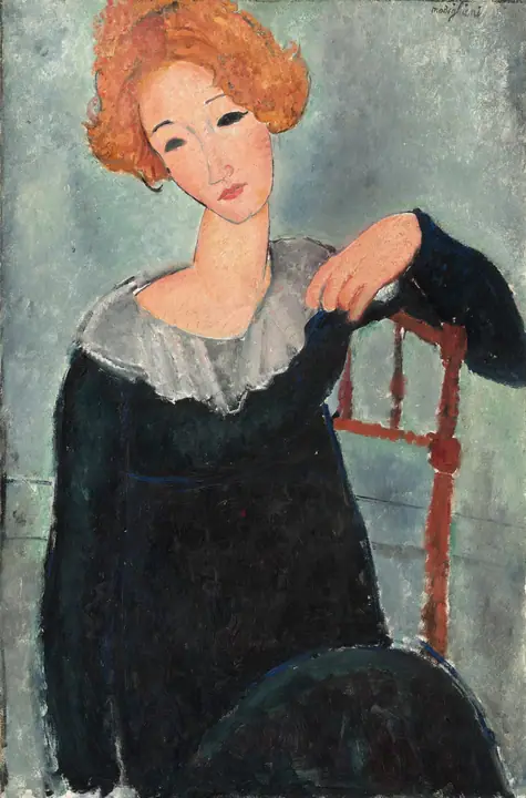 Mujer pelirroja, Amedeo Modigliani