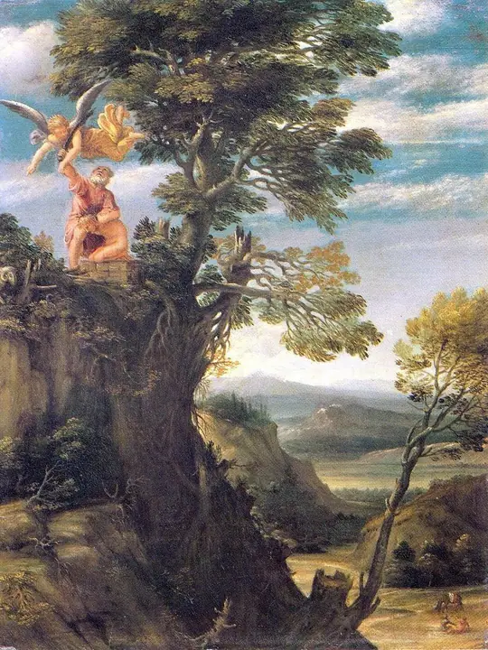 El sacrificio de Isaac, Annibale Carracci