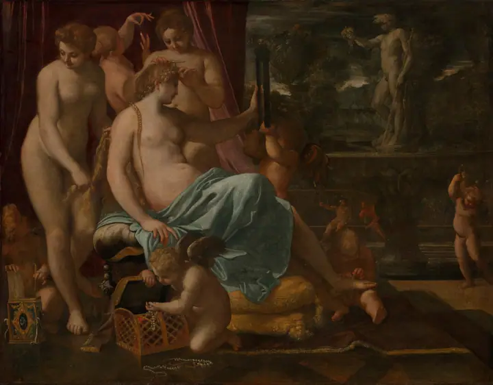 Venus adornada por las Gracias, Annibale Carracci