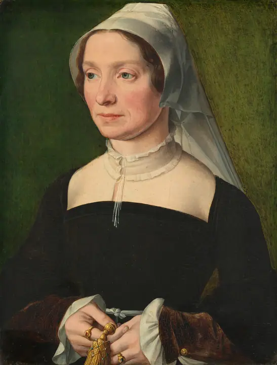 Esposa de un miembro de la familia de Hondecoeter, Anónimo de Amberes, siglo XVI