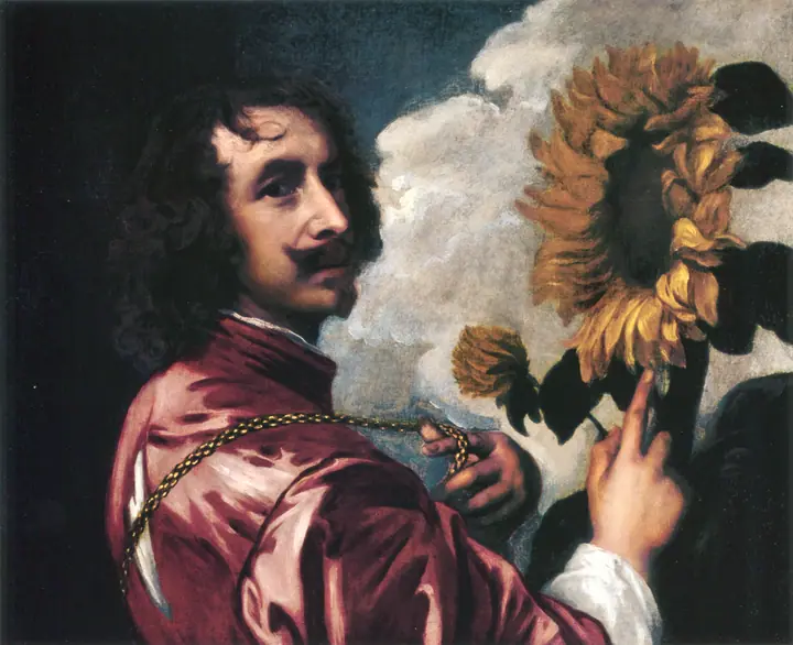 Autorretrato con un girasol, Anthony van Dyck