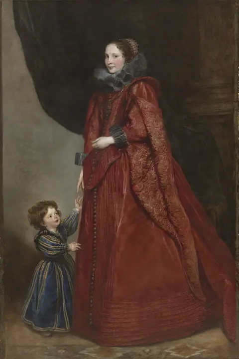 Dama genovesa con su hijo, Anthony van Dyck