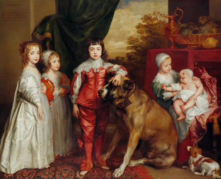 La familia de Carlos I, Anthony van Dyck