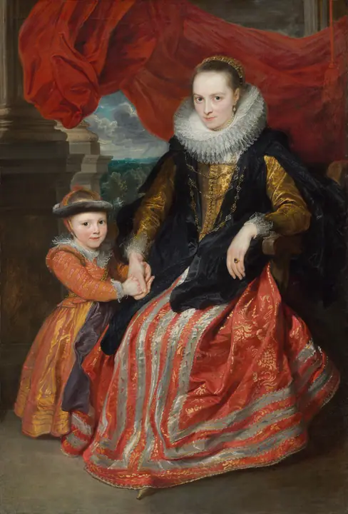 Susanna Fourment y su hija, Anthony van Dyck