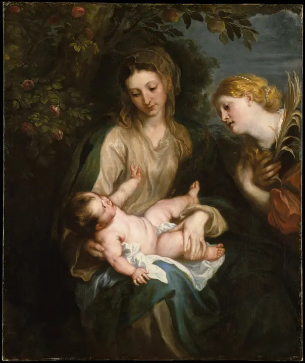 Virgen con el Niño y Santa Catalina de Alejandría, Anthony van Dyck