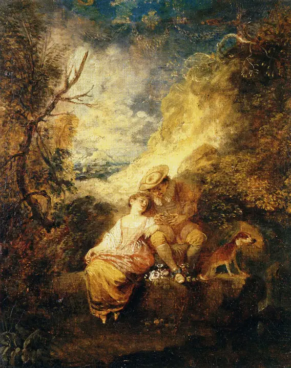 El buscador de nidos, Antoine Watteau