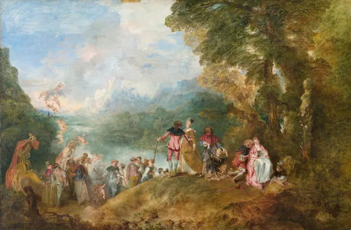 Peregrinación a la isla de Citera, Antoine Watteau
