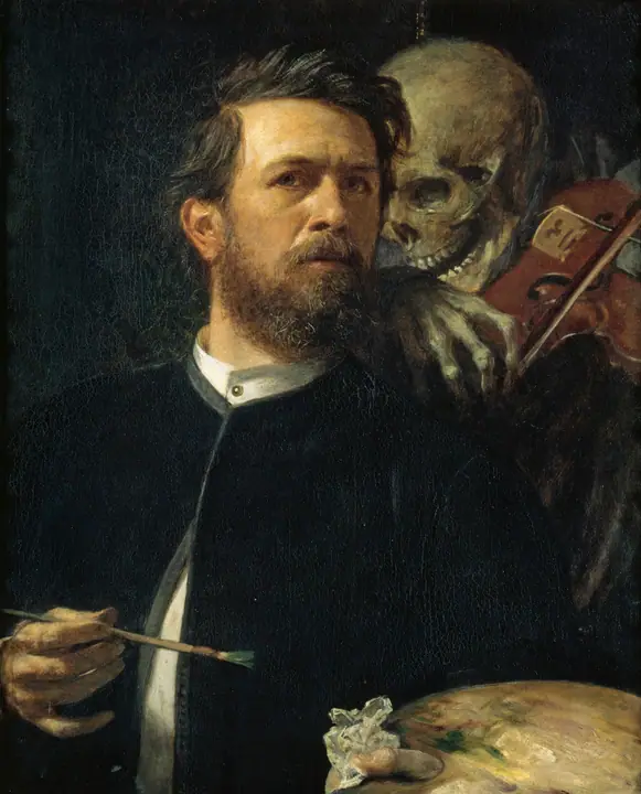 Autorretrato con la Muerte tocando el violín, Arnold Böcklin