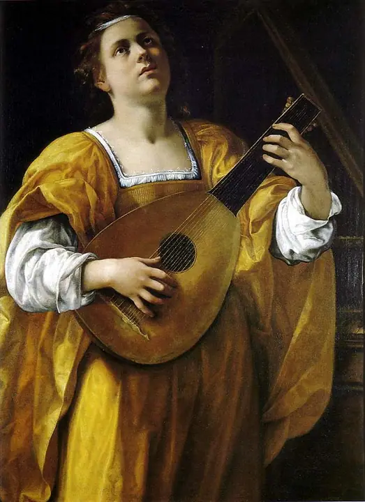 Clavecinista o Santa Cecilia, Artemisia Gentileschi