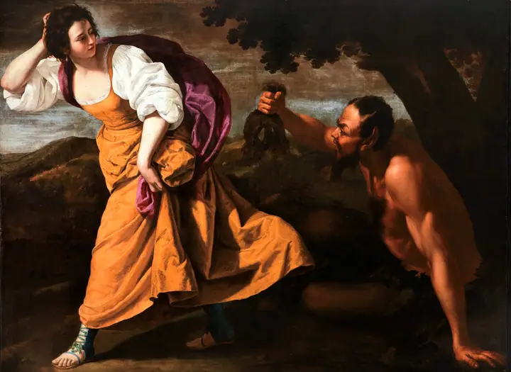 Corisca y el sátiro, Artemisia Gentileschi