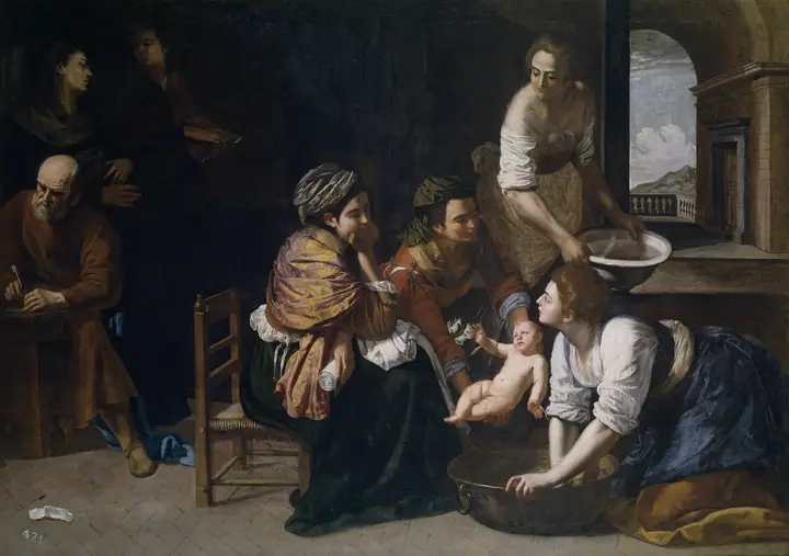El nacimiento de San Juan Bautista, Artemisia Gentileschi