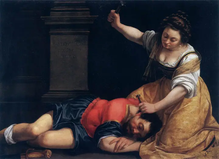 Jael y Sísara, Artemisia Gentileschi