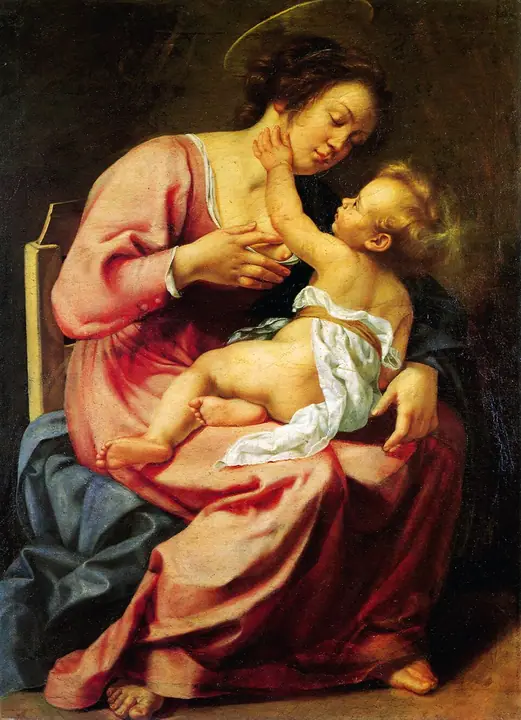 Virgen lactante, Artemisia Gentileschi