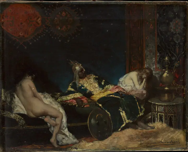 Tres figuras en un interior (Un envío de Serbia), Benjamin-Constant