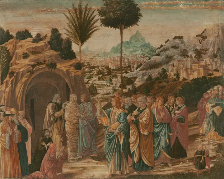 La resurrección de Lázaro, Benozzo Gozzoli