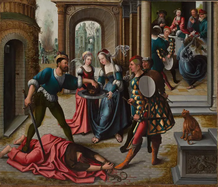 El martirio de san Juan Bautista, Bernard van Orley