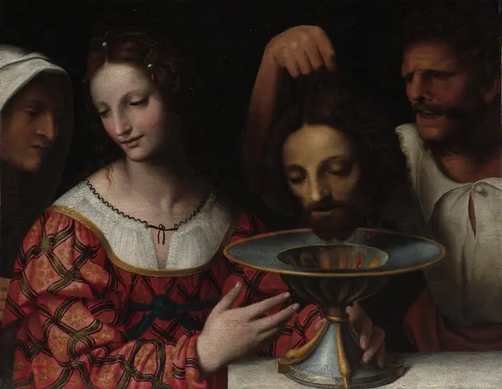 Salomé con la cabeza de San Juan Bautista, Bernardino Luini