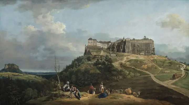 La fortaleza de Königstein, Bernardo Bellotto