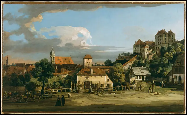 Pirna, la puerta de Ober desde el sur, Bernardo Bellotto