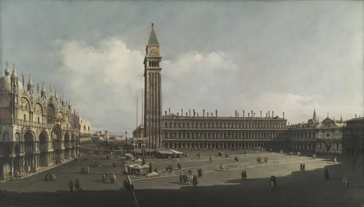 Plaza de San Marcos, Venecia, Bernardo Bellotto