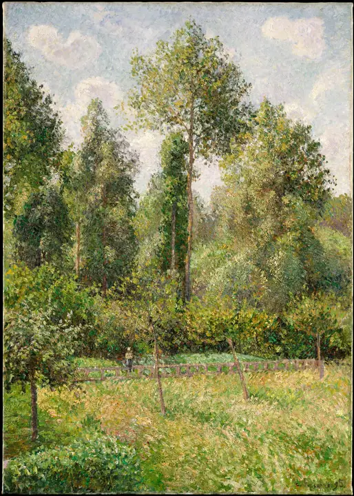 Álamos, Eragny, Camille Pissarro