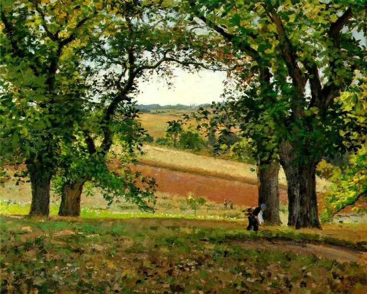 Castaños en Osny, Camille Pissarro