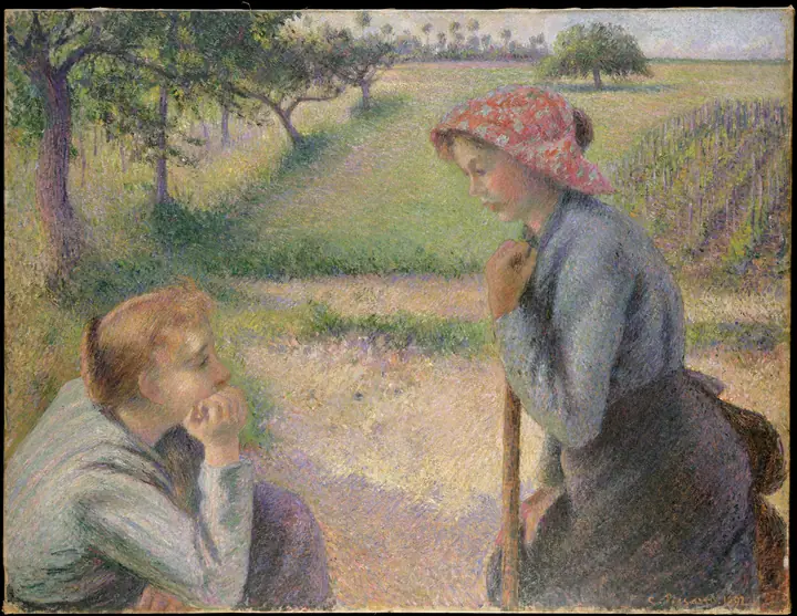 Dos jóvenes campesinas, Camille Pissarro
