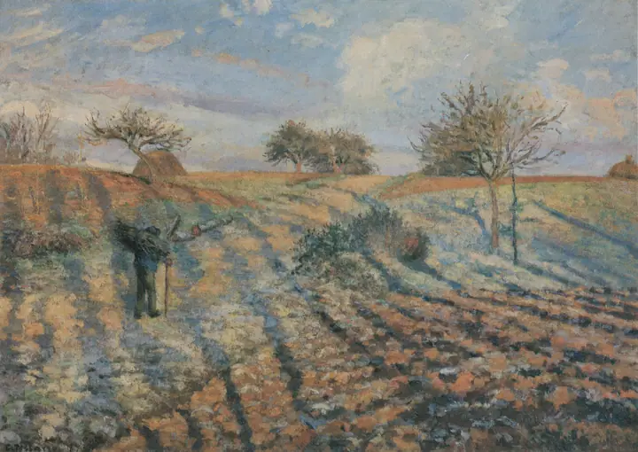 Helada blanca, Camille Pissarro