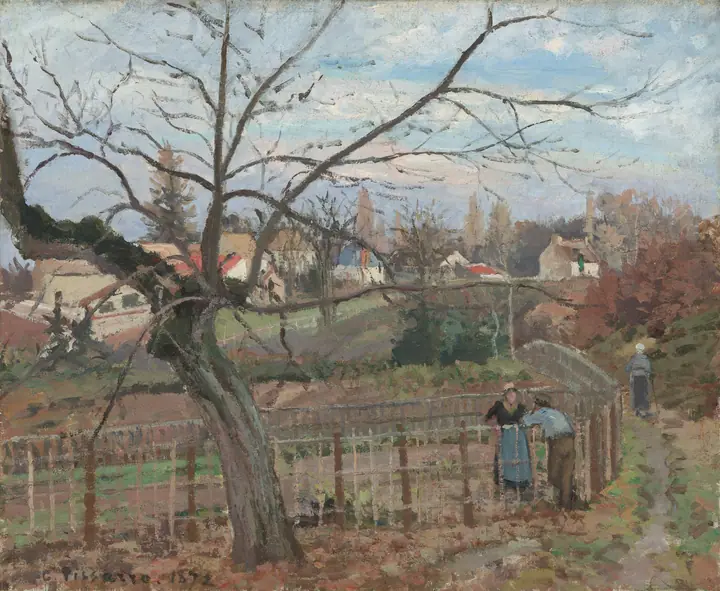 La cerca, Camille Pissarro