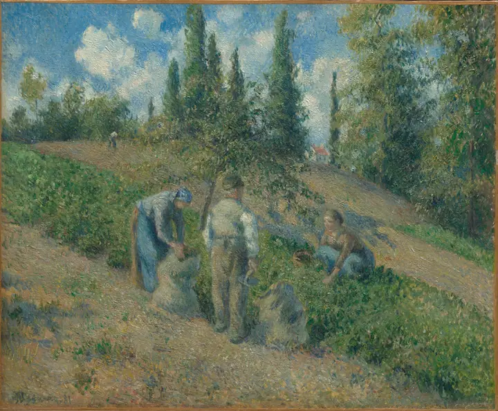La cosecha, Pontoise, Camille Pissarro