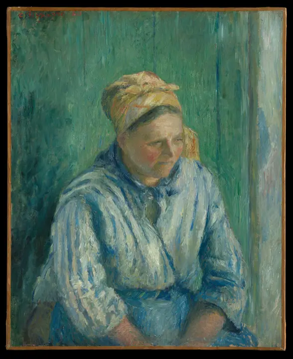 Lavandera, estudio II, Camille Pissarro