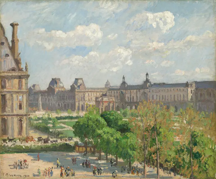 Plaza del Carrusel, París, Camille Pissarro