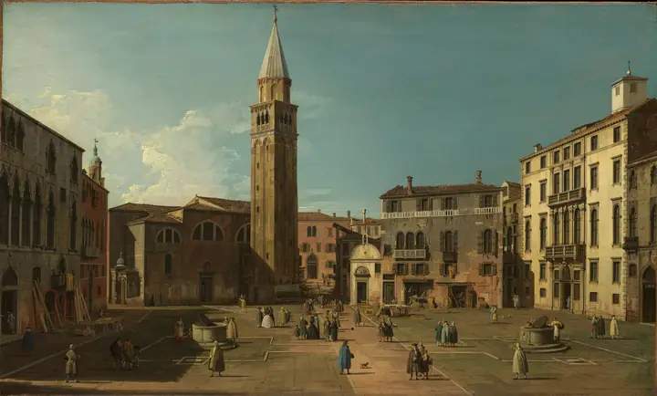 Campo Sant'Angelo, Venecia, Canaletto