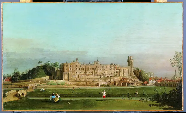 El castillo de Warwick, Canaletto