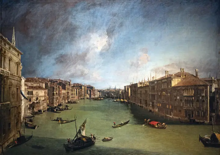El Gran Canal desde el Palacio Balbi, Canaletto