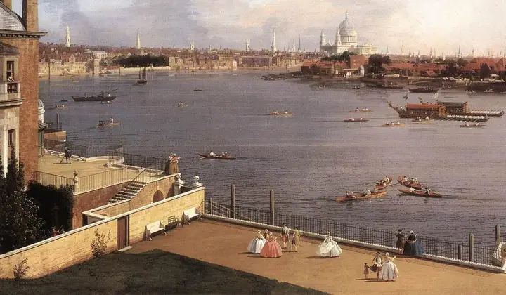 El Támesis y la City desde Richmond House, Canaletto