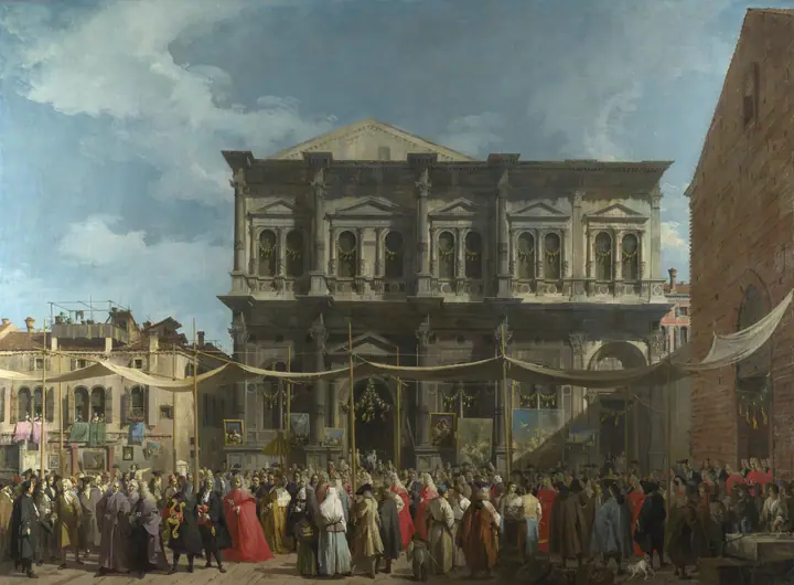 La fiesta de San Roque, Canaletto